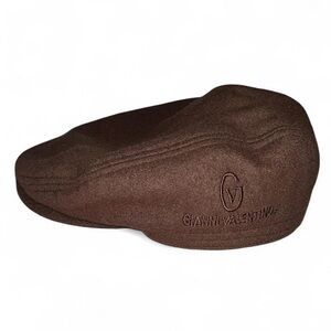 Gianni Valentino Brown Flat Cap